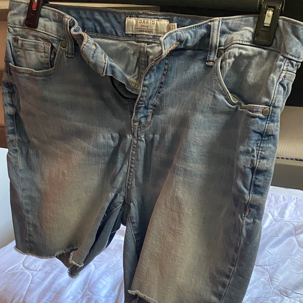 Torrid Blue Jean Shorts